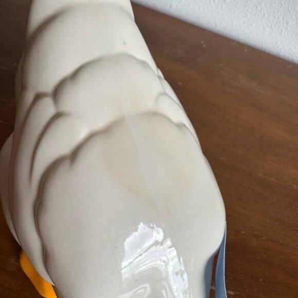 Vintage Ceramic Farmhouse Duck, Blue Ribbon Goose - Picture 8 of 8